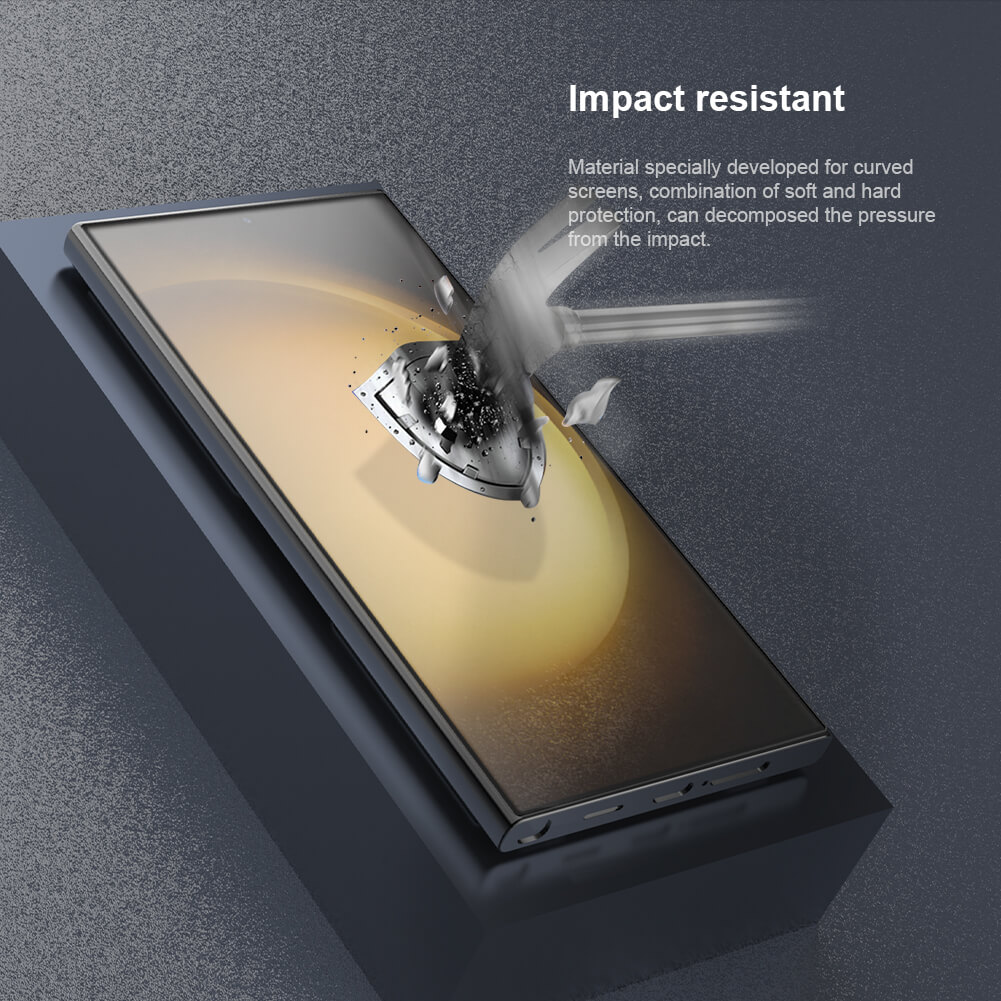 Защитная ударопрочная пленка NILLKIN для Samsung Galaxy S24 Ultra (серия Impact Resistant Curved Film)